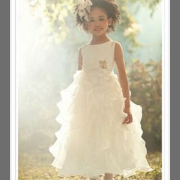 Alfred Angelo Disney Princess Collection white ruffled flower girl dress - Picture 8 of 8